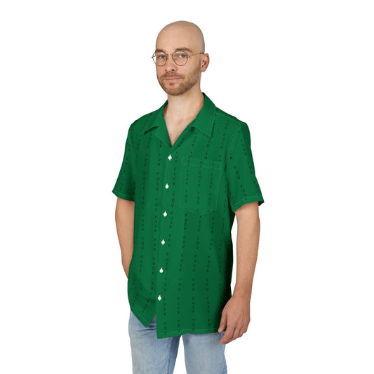 Men Hawaiian Shirt, Summer Party Attire, Casual Beachwear, Vacation Essential, Tropical Print Top