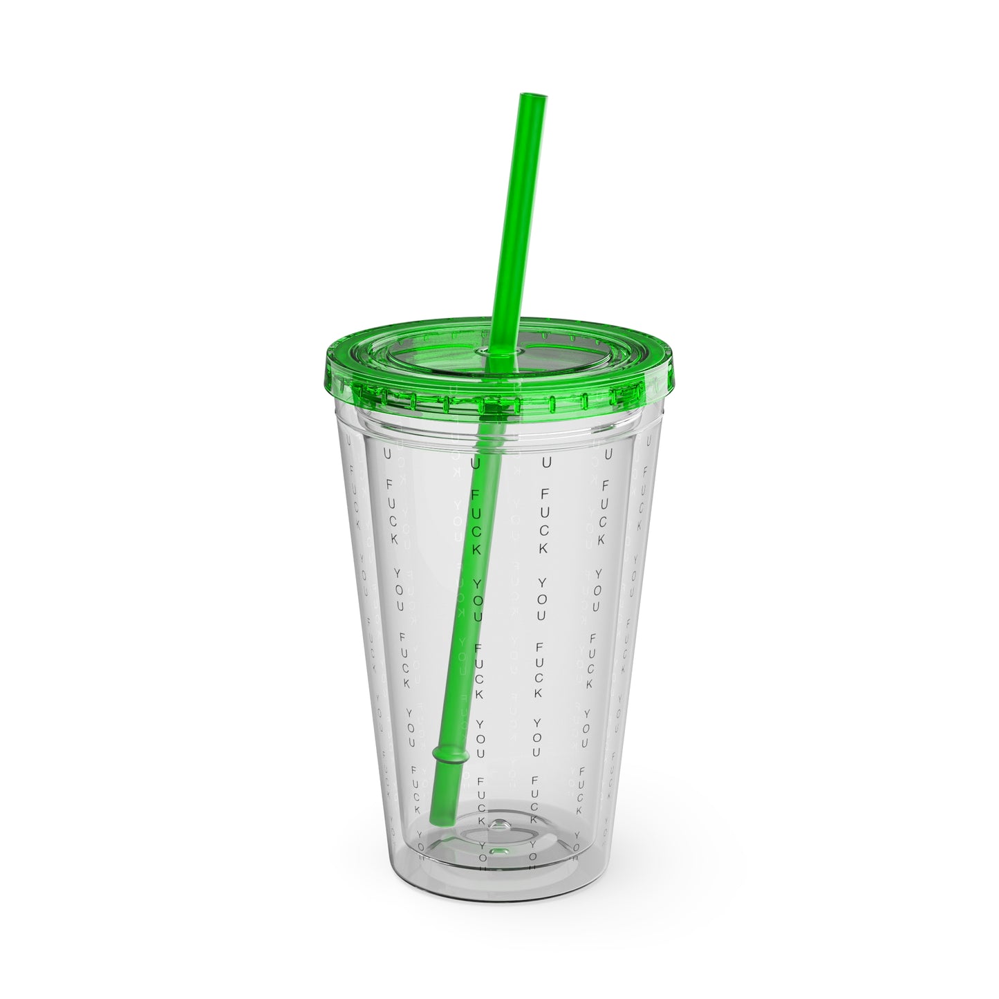 Funny Insult Tumbler with Straw - 16oz Reusable Travel Cup