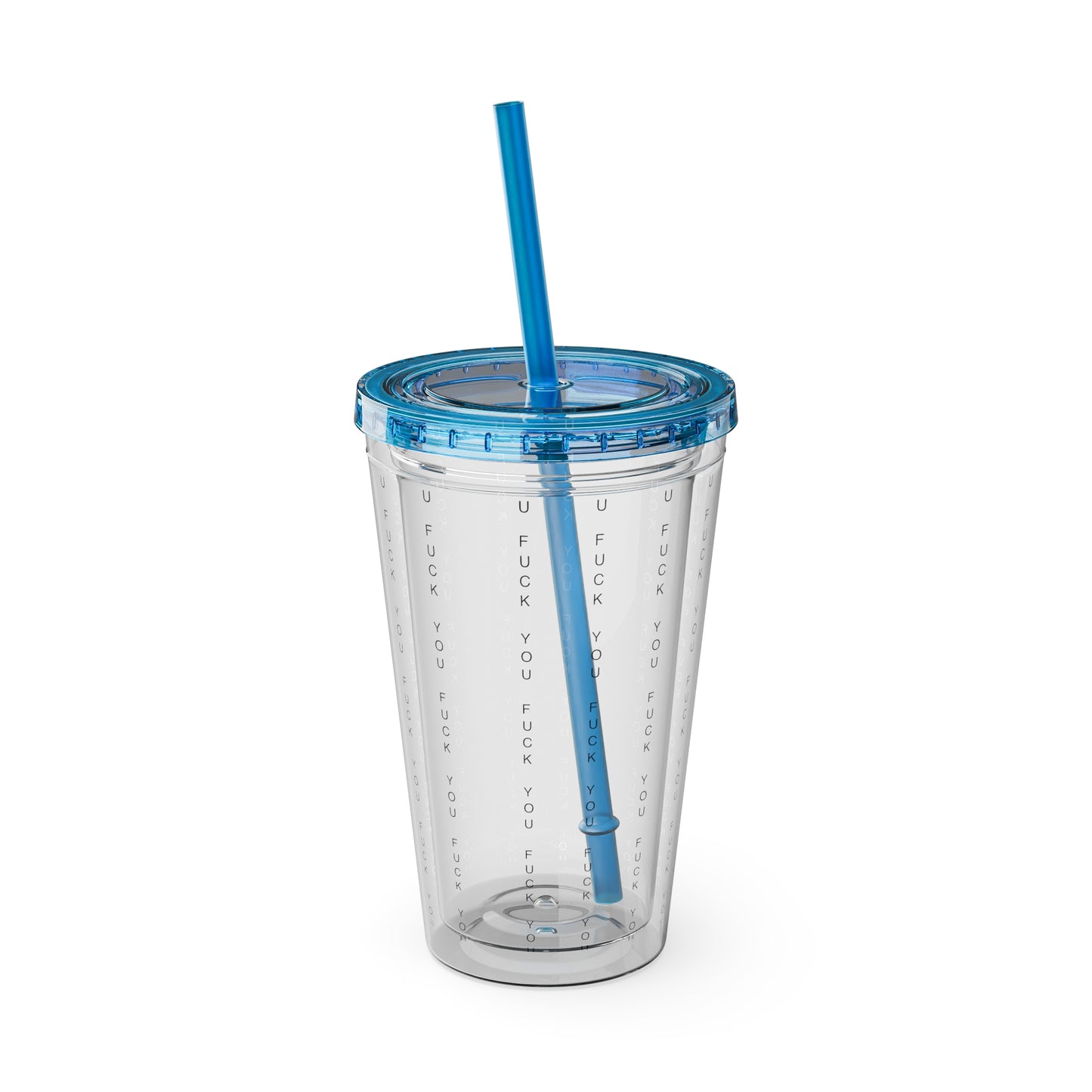 Funny Insult Tumbler with Straw - 16oz Reusable Travel Cup