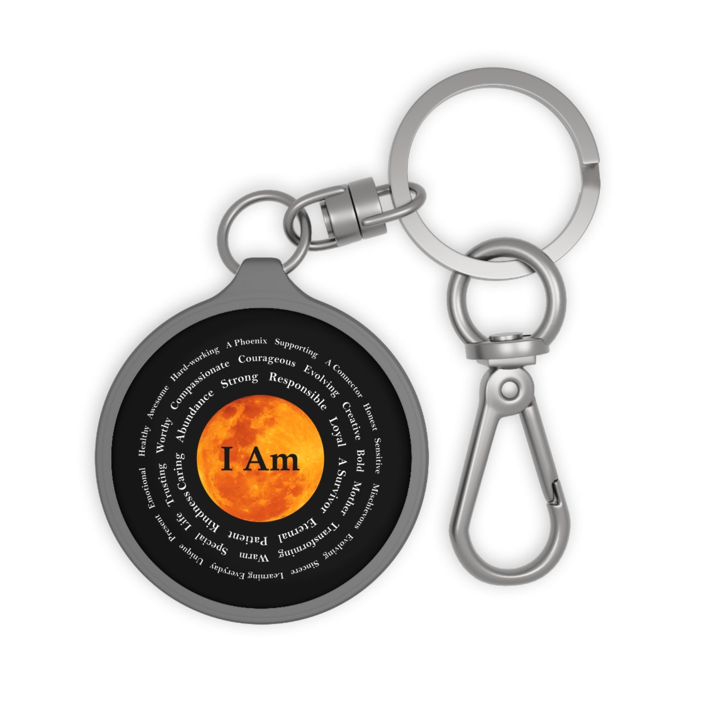 Inspirational Keyring Tag - 'I Am' Affirmation