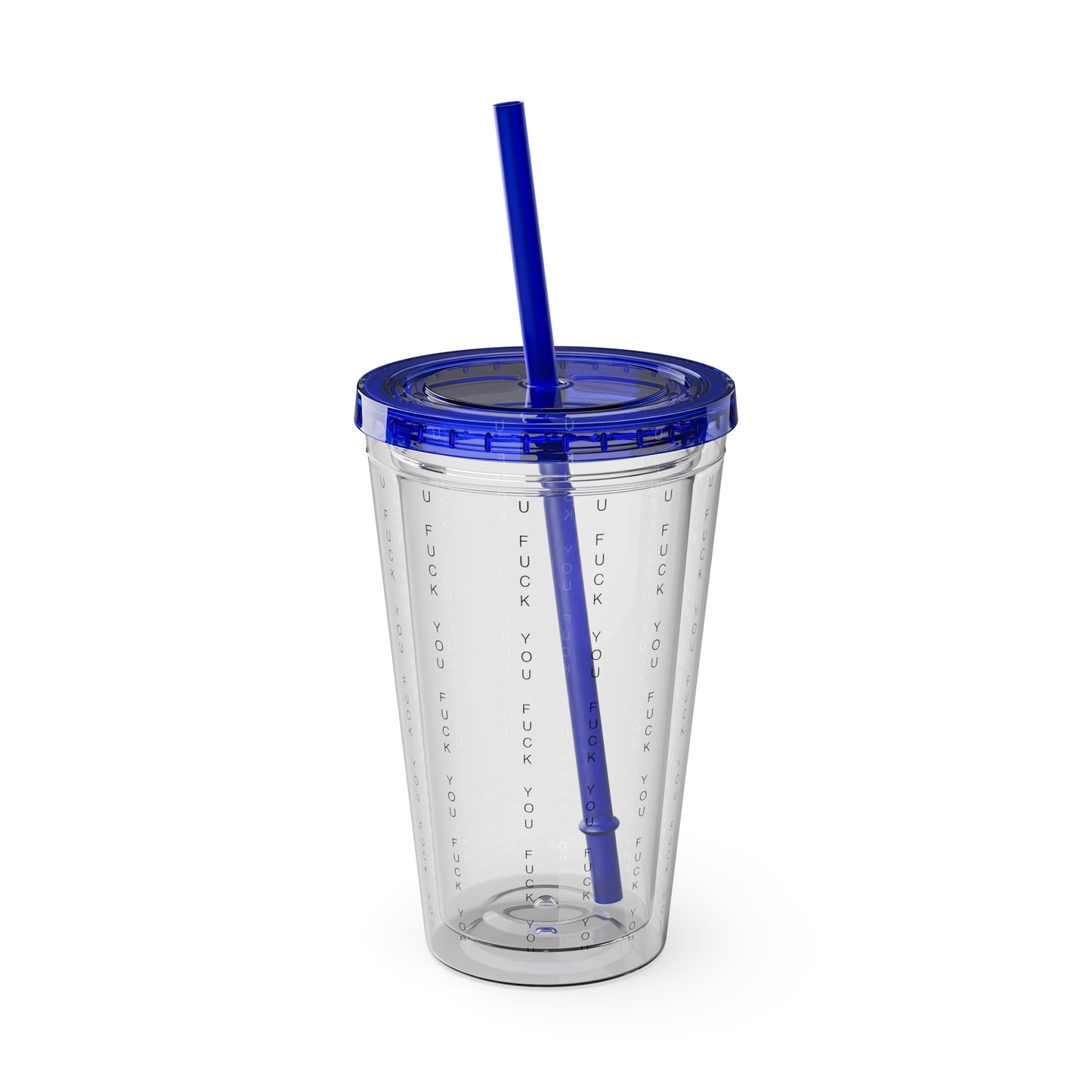 Funny Insult Tumbler with Straw - 16oz Reusable Travel Cup