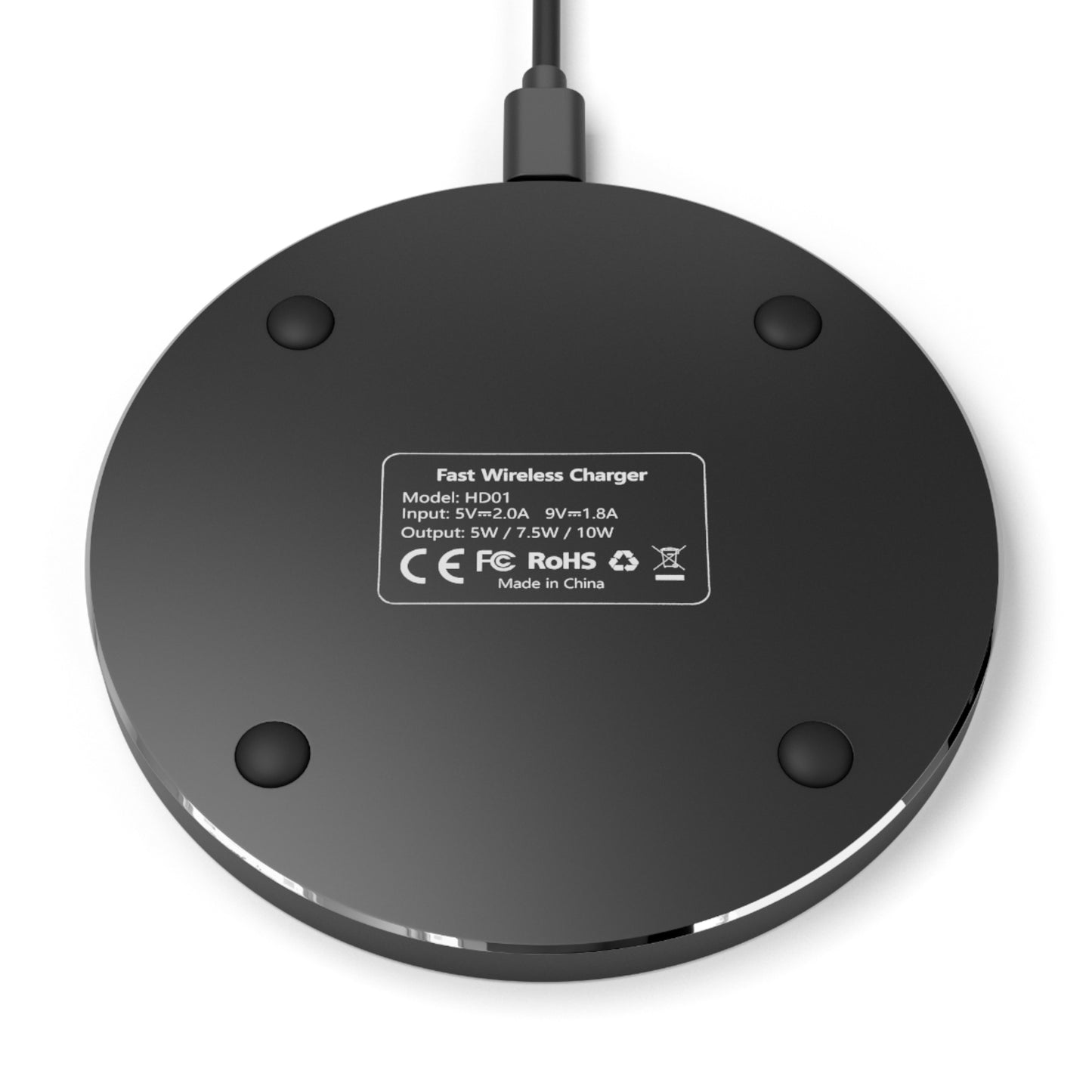 Inspirational Wireless Charger with 'I Am' Motivational Design