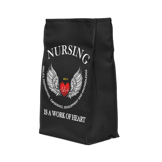 Nursing Lunch Bag - "Nursing is a Work of Heart" Insulated Tote for Healthcare Professionals