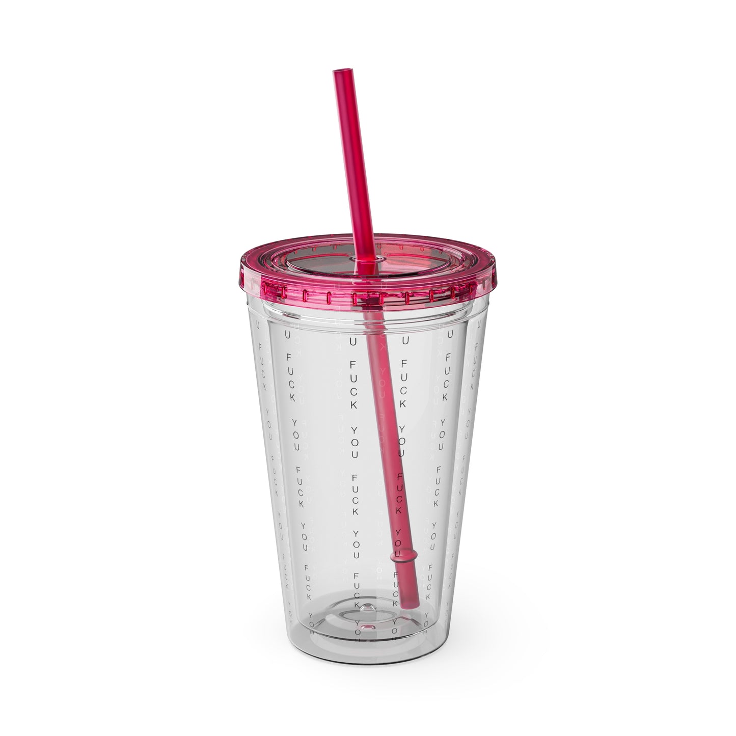 Funny Insult Tumbler with Straw - 16oz Reusable Travel Cup