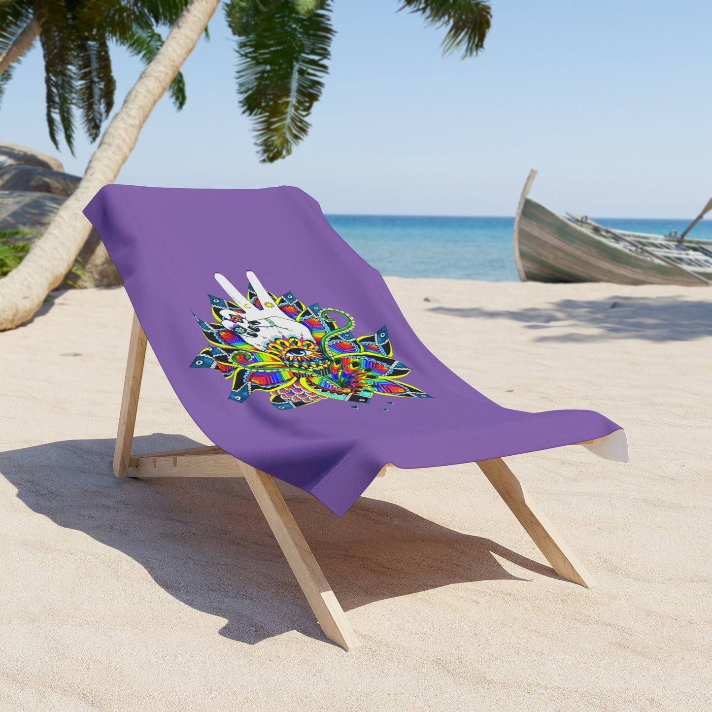 Vibrant Mandala Beach Towel - Perfect for Summer Relaxation